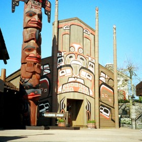 photo of entrance to Canada Pavilion in World Showcase at Epcot