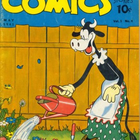 illustrated cover of Walt Disney Comics book