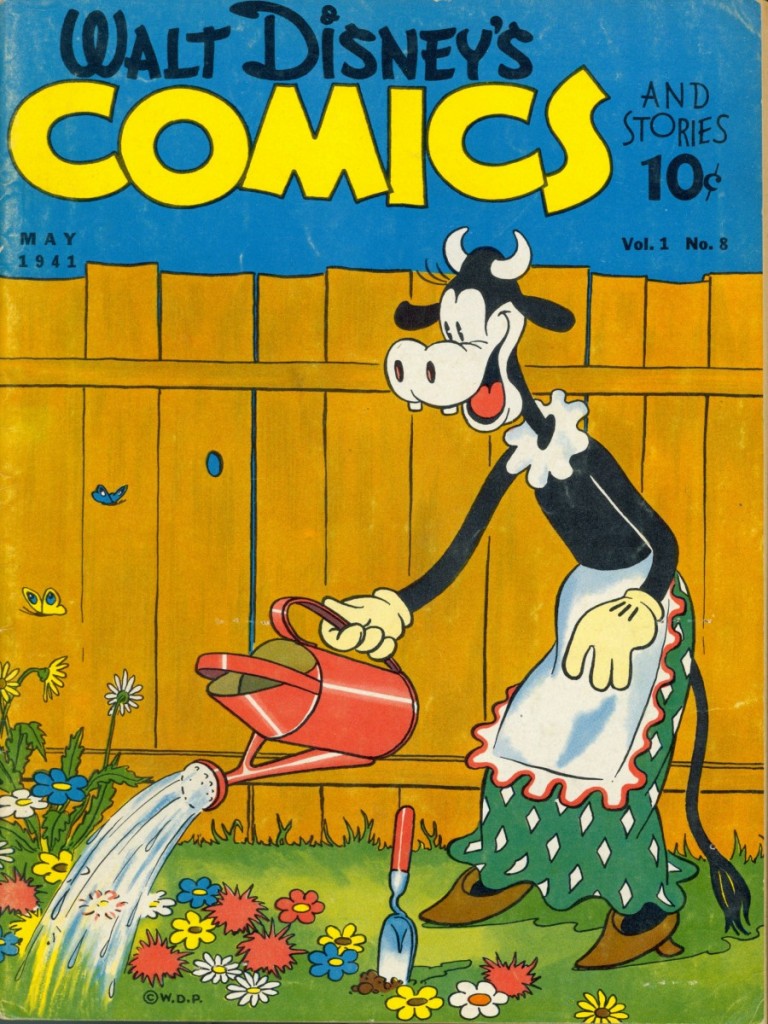 illustrated cover of Walt Disney Comics book