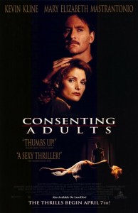 one-sheet movie poster for Consenting Adults (film)