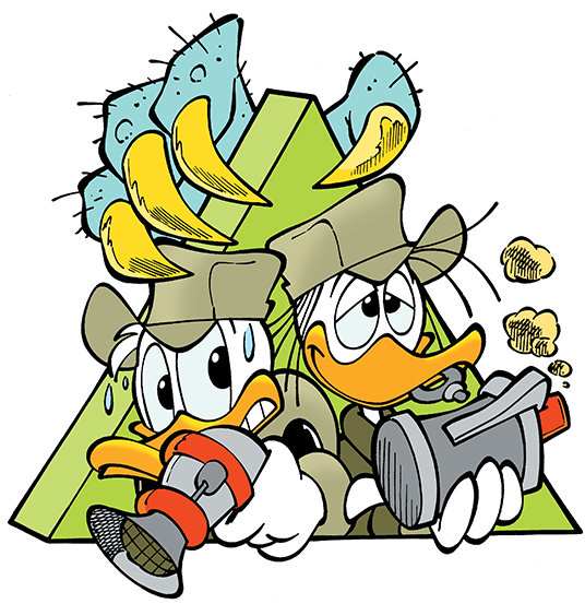 image of cousins Fethry and Donald Duck