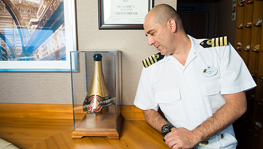 Daniele Ascherogu, staff captain of the Disney Cruise Line