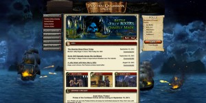 screen shot from videogame Disney’s Pirates of the Caribbean Online