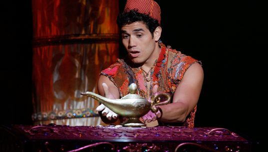 Adam Jacobs as Aladdin in 2014 Broadway Production