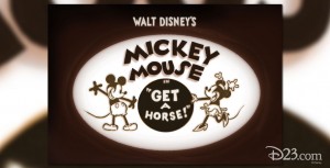 Mickey and Minnie Mouse in Disney Film Get a Horse!