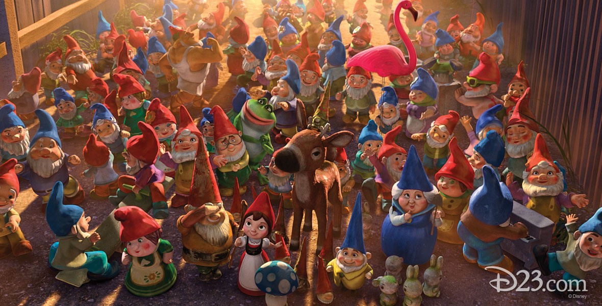 Gnome party in Disney film Gnomeo & Juliet