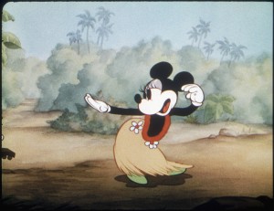 cel from cartoon Hawaiian Holiday featuring Mickey Mouse