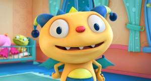 photo of adorable monster character Henry Hugglemonster smiling