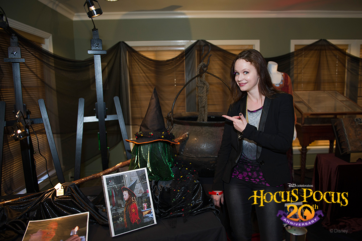 Actress Thora Birch is shocked to see her trick-or-treater costume hat that she wore in the film.