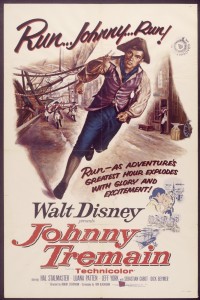 movie poster for Johnny Tremain (film)