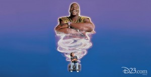 Poster for Disney film Kazaam featuring Shaquille O’Neal