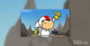 Photo of animated Dismey character Clarence “Kick” Buttowski