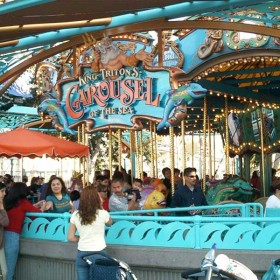 King Triton’s Carousel Attraction at Paradise Pier at Disney California Adventure