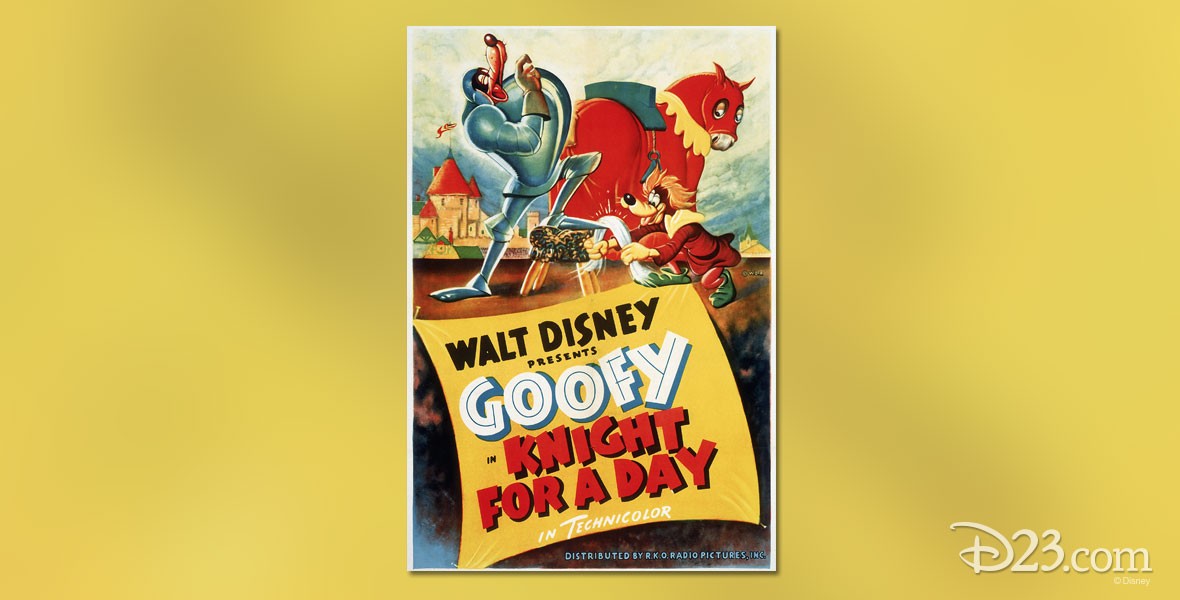 Poster for a Knight for a Day Goofy cartoon