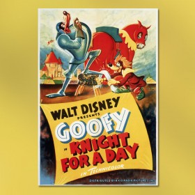 Poster for a Knight for a Day Goofy cartoon