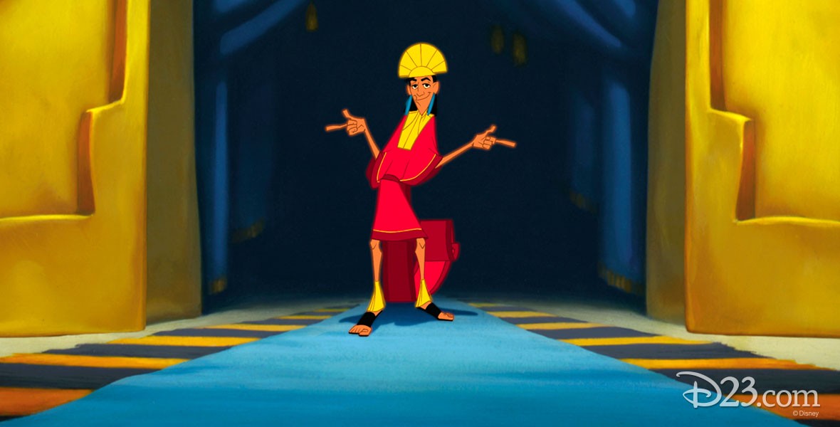 Kuzco Emperor and llama character in The Emperor’s New Groove