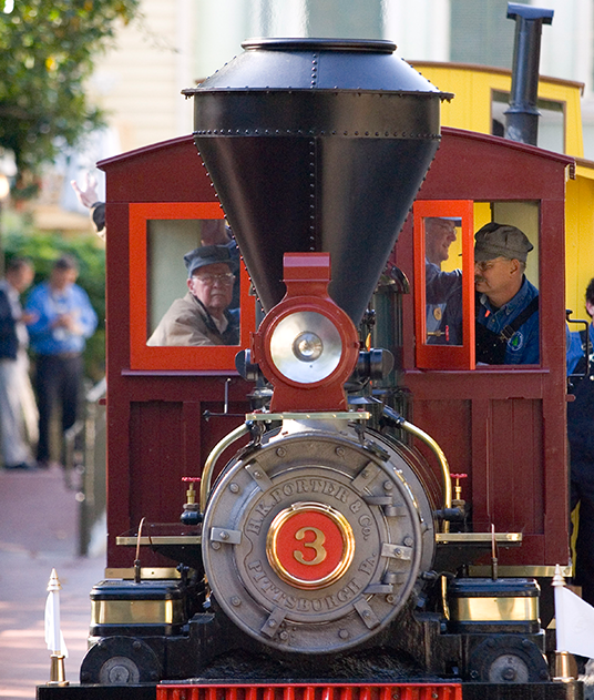 Ollie Johnston’s Marie E. steam train
