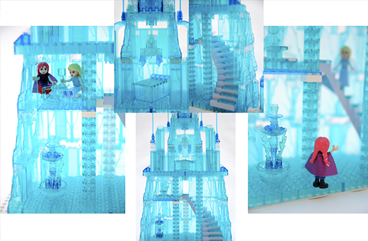 This version of Elsa's ice castle created by "Fohzen" is pretty fantastic and is well on its way to getting enough supporters and the chance to be reviewed by the LEGO Ideas team. There are quite a few other Frozen playsets on the site inspired by scenes from the movie and built out of LEGOs.