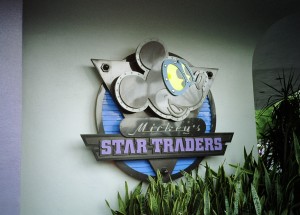 Photo of the exterior of Souvenir and sun-care-product shop in Tomorrowland at Walt Disney World.
