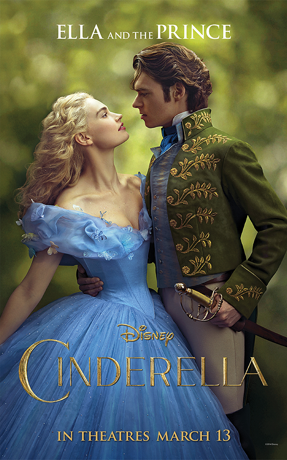 Ella and the Prince from Disney's live-action "Cinderella"