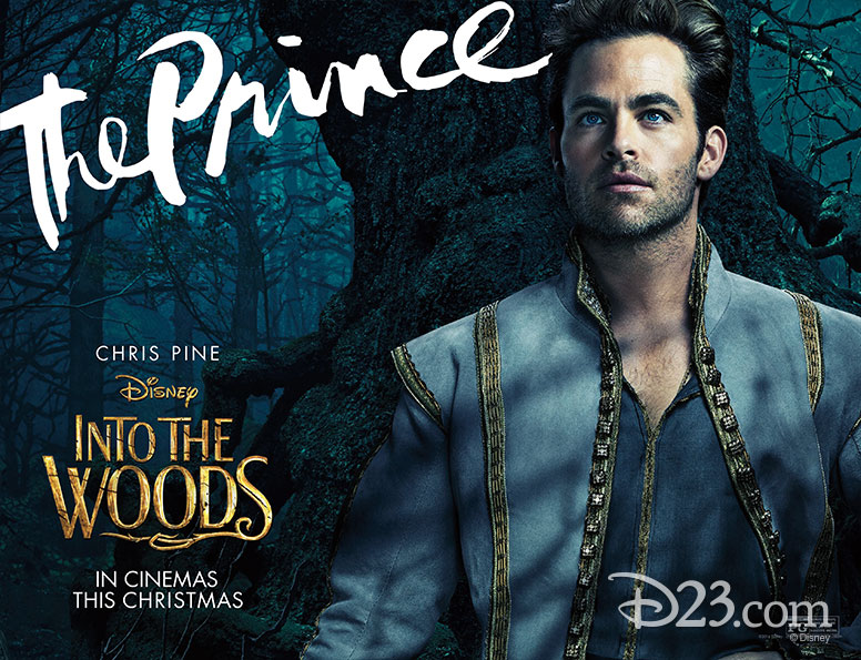 Chris Pine as the Prince in Disney's Into the Woods