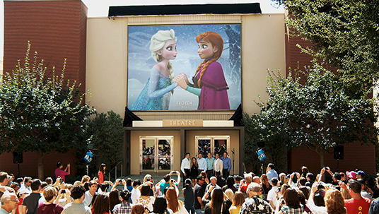 The Walt Disney Studios Main Theatre Honors Frozen