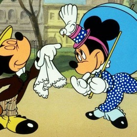 Photo of Mickey and Minnie in Disney Film Nifty Nineties