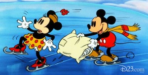 Photo of Mickey and Minnie from Disney film On Ice