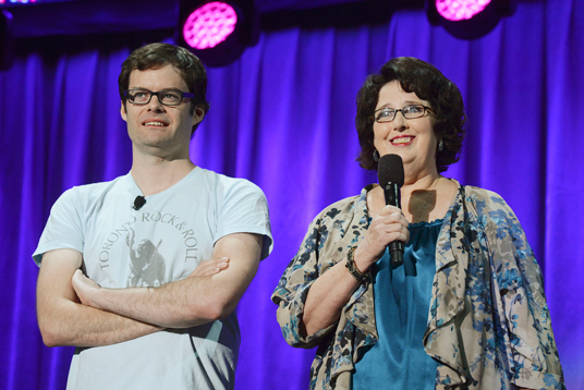 Bill Hader and Phyllis Smith