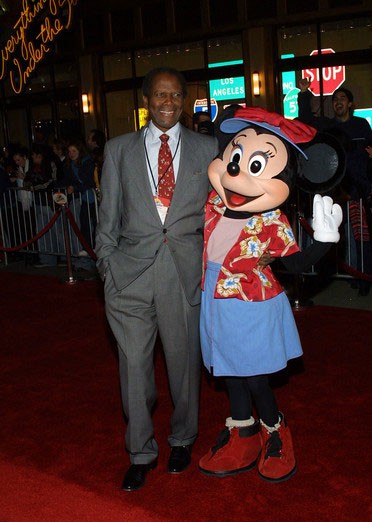 sidney poitier and Minnie Mouse