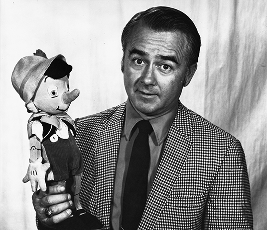 Photo of Dick Jones and Pinocchio Doll