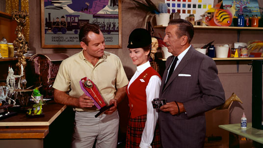 Disney Legend Rolly Crump working with Walt Disney