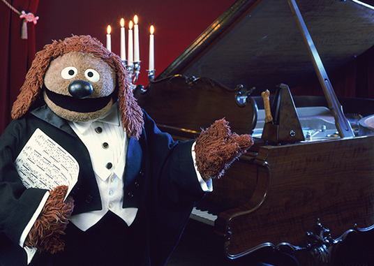 Rowlf is founder and president of the OMD (Organization of Muppet Dogs)