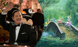 movie still of Tom Hanks at Walt Disney in Saving Mr. Banks
