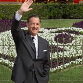 movie still of Tom Hanks at Walt Disney in Saving Mr. Banks