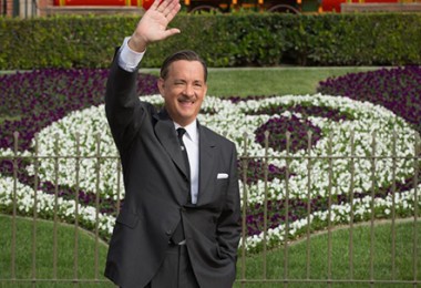 movie still of Tom Hanks at Walt Disney in Saving Mr. Banks