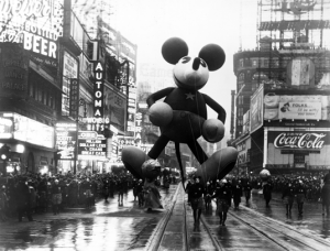 Mickey Mouse balloon in the Macy's Santa Claus Parade