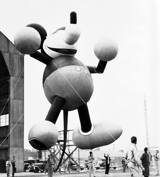 Mickey Mouse balloon used in the Macy's Day Parade