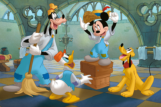 Mickey, Donald, Pluto and Goofy: The Three Musketeers