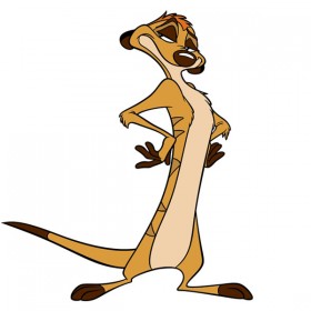 Timon, the wisecracking meerkat in The Lion King