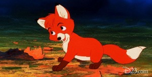 Photo of Tod the Lead fox character in Disney Film The Fox and the Hound