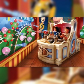 Toy Story Midway Mania Attraction at both Disney’s Hollywood Studios