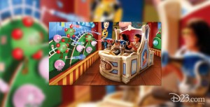 Toy Story Midway Mania Attraction at both Disney’s Hollywood Studios