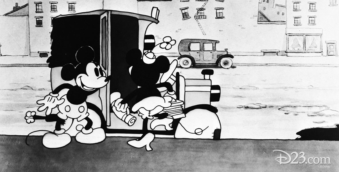 Photo from Traffic Troubles, Disney Mickey Mouse cartoon