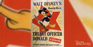 Poster of Truant Officer Donald Duck cartoon