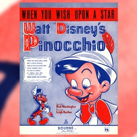 Album cover for When You Wish Upon a Star Song from Pinocchio