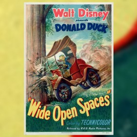 Disney Cartoon Wide Open Spaces with Donald Duck