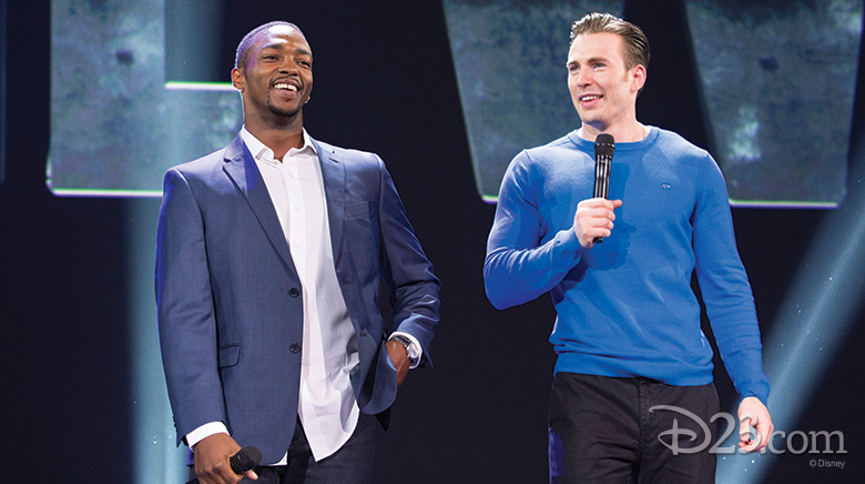 Chris Evans and Anthony Mackie 