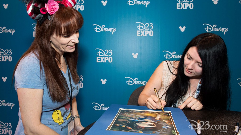 JASMINE BECKET-GRIFFITH signing autographs at D23 EXPO 2015