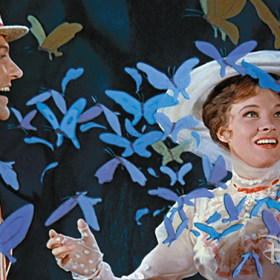 Mary Poppins and Bert